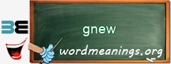 WordMeaning blackboard for gnew